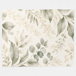 Salbei-Wiese-Botanik-Fliesblanke Fleecedecke