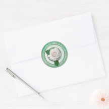 Salbeigrün mit Weißer Rose Inspirierendes Zitat