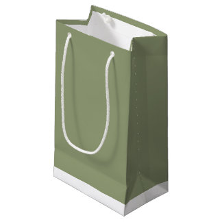 Salbeigrün Neutrale Elegante Einheitliche Farbe Kleine Geschenktüte