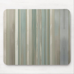 Salbeigrün Staubblau Taupe Grau Farmhouse Streifen Mousepad