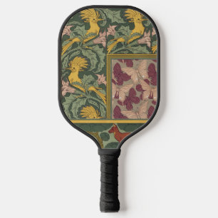 Salbeigrüne Art Nouveau Wiedehopf Schmetterling Ku Pickleball Schläger