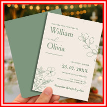 Salbeigrüne Boho-Minimalist-Hochzeit