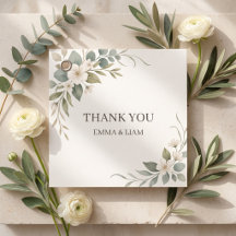 Salbeigrüne botanische Hochzeitsgeschenk-Anhänger