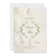 Salbeigrüne Hochzeits-Einladung | Elegant Modern