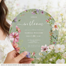 Salbeigrüne 'Love in Bloom' Florale Hochzeitsdusch