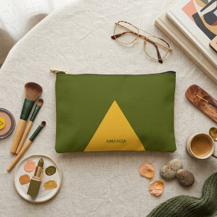 Salbeigrüne, minimalistische Accessoire-Tasche Zubehörtasche