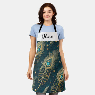 Salbeigrüne moderne minimale elegante personalisie schürze