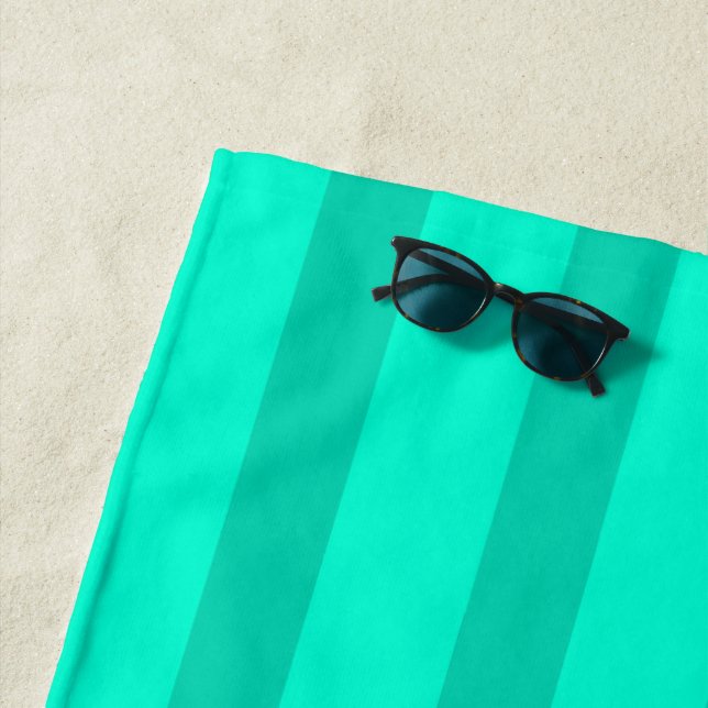 Salbeigrüne Streifen  Strandtuch (Beispiel)