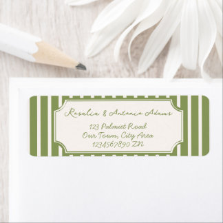 Salbeigrüne vintage Streifen Hochzeit individuell