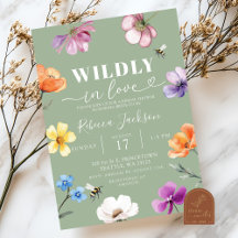 Salbeigrüne Wildblumen-Brautparty - Wild Verliebt