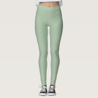Salbeigrüne Yoga-Leggings