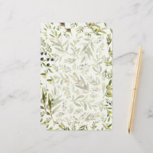 Salbeigrüner Aquarell Französischer Landhausstil O