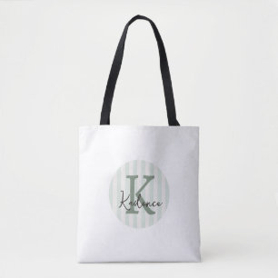 Salbeigrüner Holzkohle individueller gestreifter K Tasche