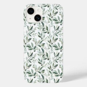 Salbeigrünes Aquarell Französisches Landhaus Olive Case-Mate iPhone 14 Hülle