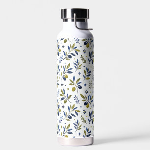 Salbeigrünes Aquarell Französisches Landhaus Olive Trinkflasche