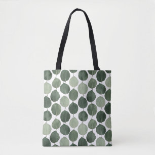 Salbeigrünes Eukalyptusblatt-Muster Botanische Pfl Tasche