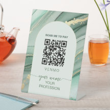 Salbeigrünes Gold Venmo-Zahlungs-QR-Code 