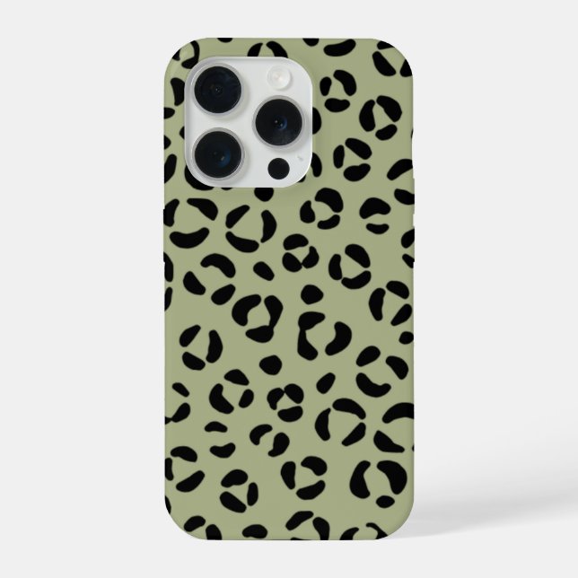 Salbeileopard iPhone 15 Pro Hülle (Rückseite)