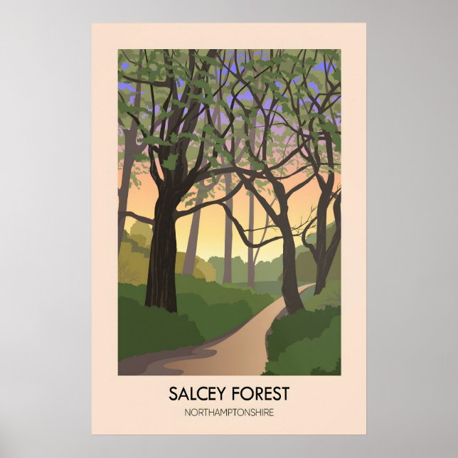 Salcey-Wald-Reiseplakat Poster (Vorne)