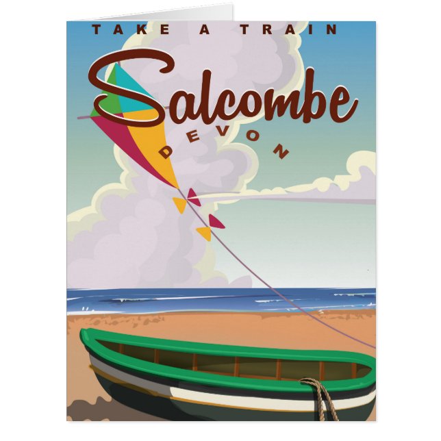 Salcombe, Devon Vintage Travel Poster (Vorderseite)