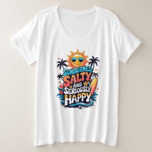 Salé brûlé au soleil et heureux - Retro Beach Vibe