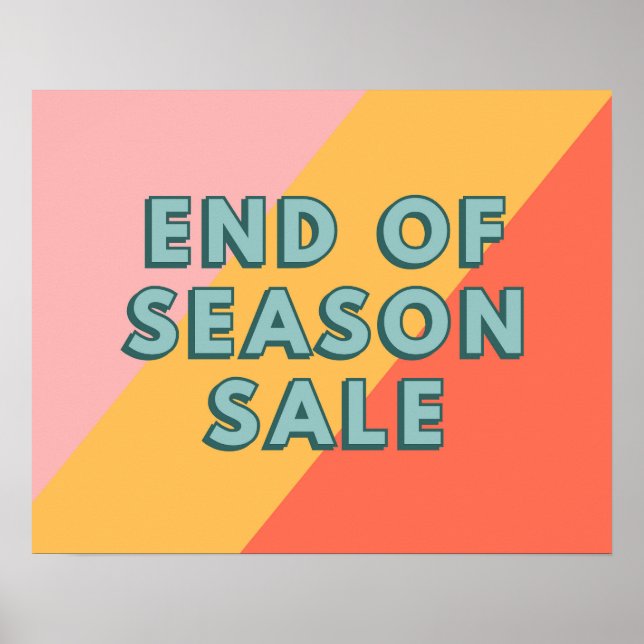 Sale Sign, End of Season Sale Poster (Vorne)