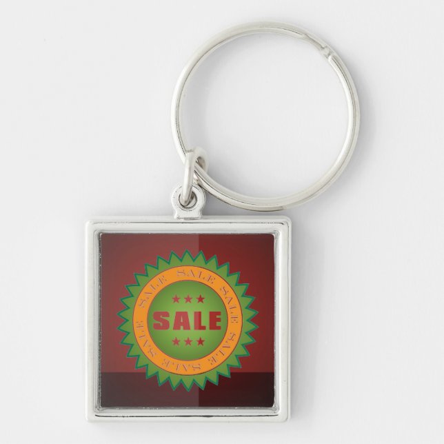 Sale Sticker Schlüsselanhänger (Vorne)