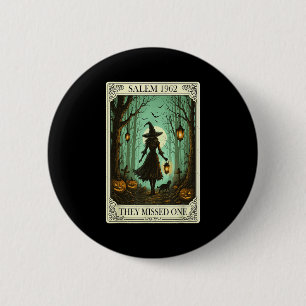 Salem 1692 Halloween sie vermissten ein Tarot C Button