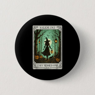 Salem 1692 Halloween sie vermissten ein Tarot C Button