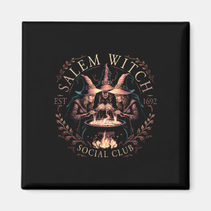 Salem 1692 Social Club Halloween Witchy Wome Magnet