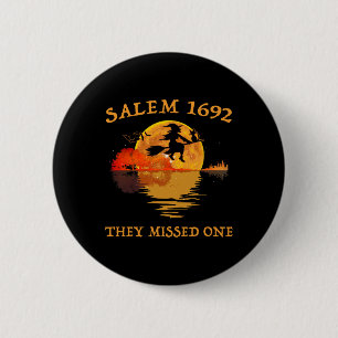 Salem 1692 verpasste eine Hexenmeistersaal Button