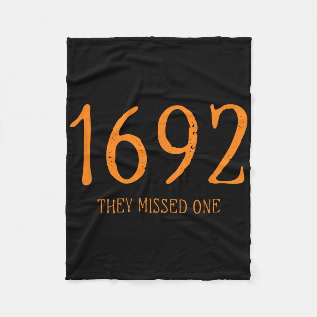 Salem 1692 verpassten sie ein Fun Halloween Hexe 1 Fleecedecke (Vorderseite)