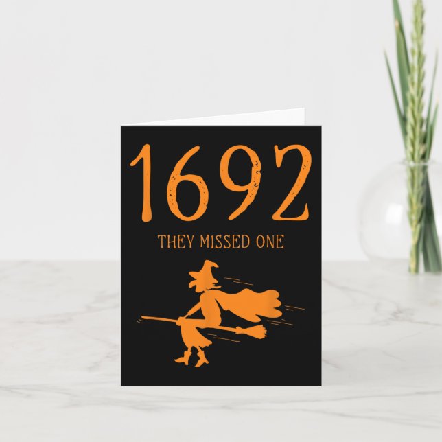 Salem 1692 verpassten sie ein Fun Halloween Hexe 2 Karte (Vorderseite)