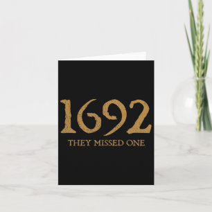 Salem 1692 verpassten sie ein Hexenkostüm Karte