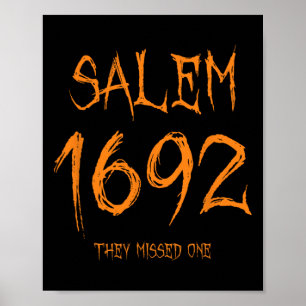 Salem 1692 verpassten sie eine Fun Halloween Hexe Poster