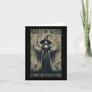 Salem 1692 verpassten sie einen Halloween-Feminist Karte