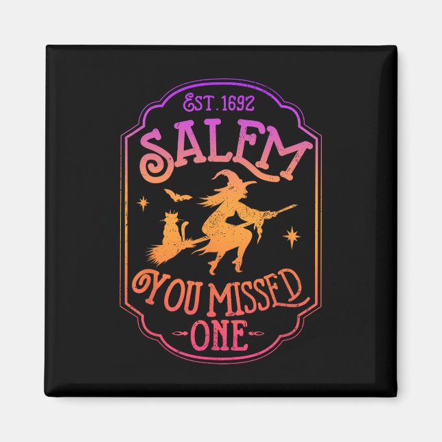 Salem 1692 verpassten sie einen Hexenhals-Trick O Magnet (Vorne)