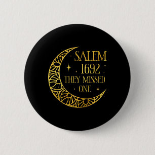 Salem 1962 Du hast eine Halloween-Feministin Hexe Button