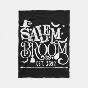 Salem Broom Co Est 1692 Fun Halloween Hexenspiel S Fleecedecke