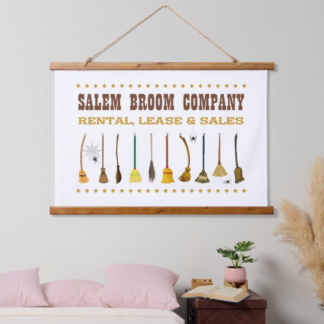 SALEM BROOM FIRMA WANDTEPPICH MIT HOLZRAHMEN (Schlafzimmer)