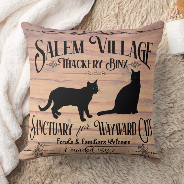 Salem Cat Sanctuary Throw Kissen (Decke)