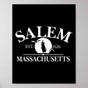 Salem Die Stadt Der Hexen Machusetts Ma Vintage  Poster