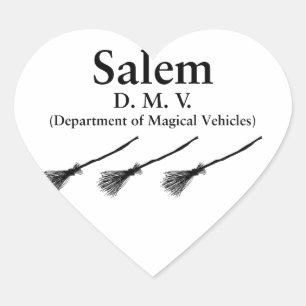 Salem DMV Herz-Aufkleber