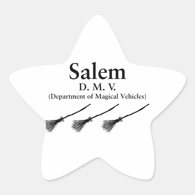 Salem DMV Stern-Aufkleber (Vorderseite)