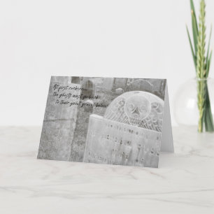 SALEM FRIEDHOF Grußkarte Dankeskarte