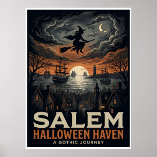 Salem Halloween Haven Gothic Reise Poster