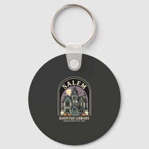 Salem Haunted Library Halloween Design_1 Schlüsselanhänger