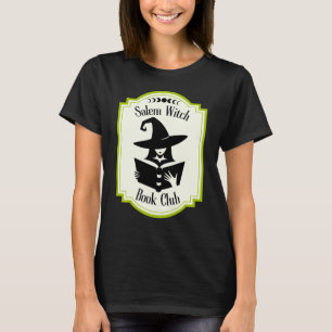 Salem Hexen Buchclub Silhouette Buchliebhaber Grün T-Shirt