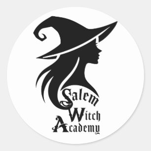 Salem Hexenakademie Wiccan Hexen Halloween-Party Runder Aufkleber