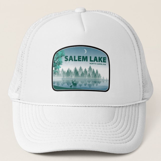 Salem Lake North Carolina Deer Truckerkappe (Vorderseite)